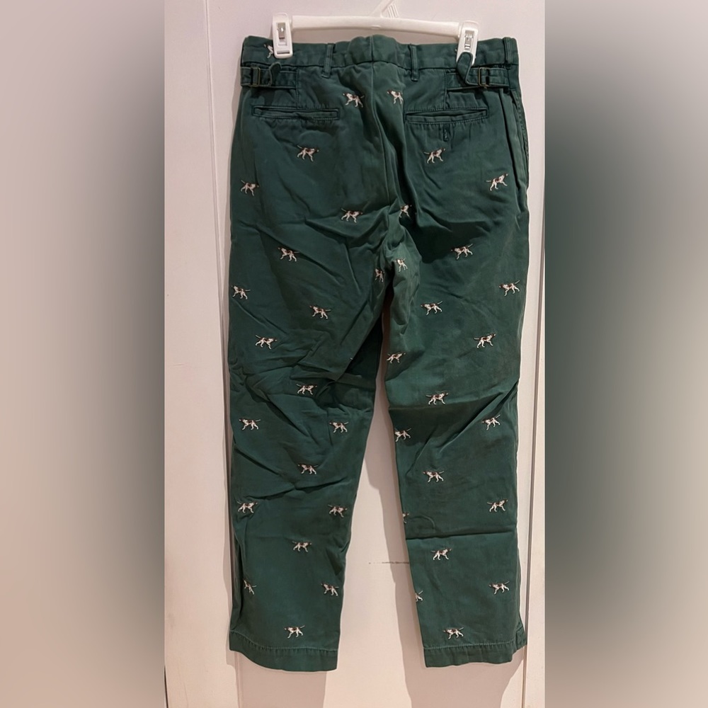 Polo twill dog embroidered pants NWOT - Picture 2 of 5